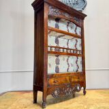 Verriau, Provençal Hanging Shelf in Walnut, Nîmes, 18th Century