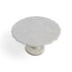 White drapery marble Italy / Neo Classic side / coffee table