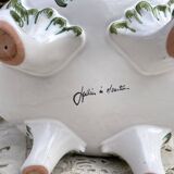 Hand-decorated earthenware soup tureen, Lallier Pottery