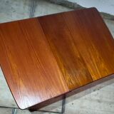 Vintage Scandinavian teak drop-leaf table, modular, 1960s.
