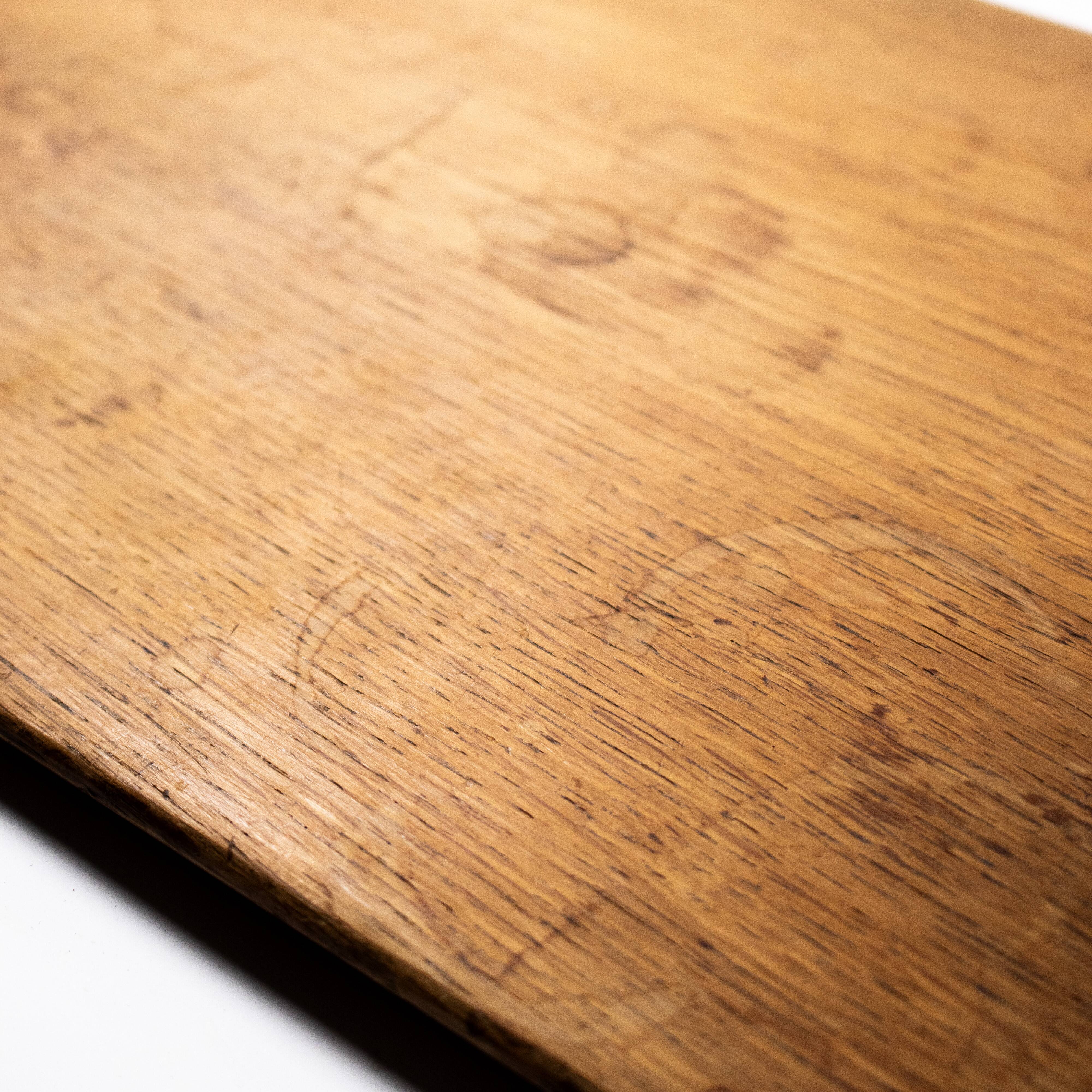 Set of 5 oak wall shelves Marcel Gascoin 50s reconstruction