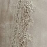 Linen tablecloth hand embroidery monogram an