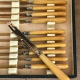Antique cheese knives