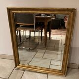 Rectangular gold leaf mirror