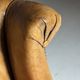 Sheepskin leather classic sofa bench