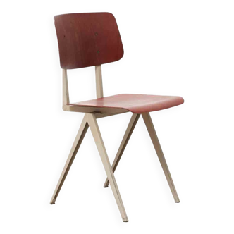 Vintage chair Galvanitas S16 mahogany and beige