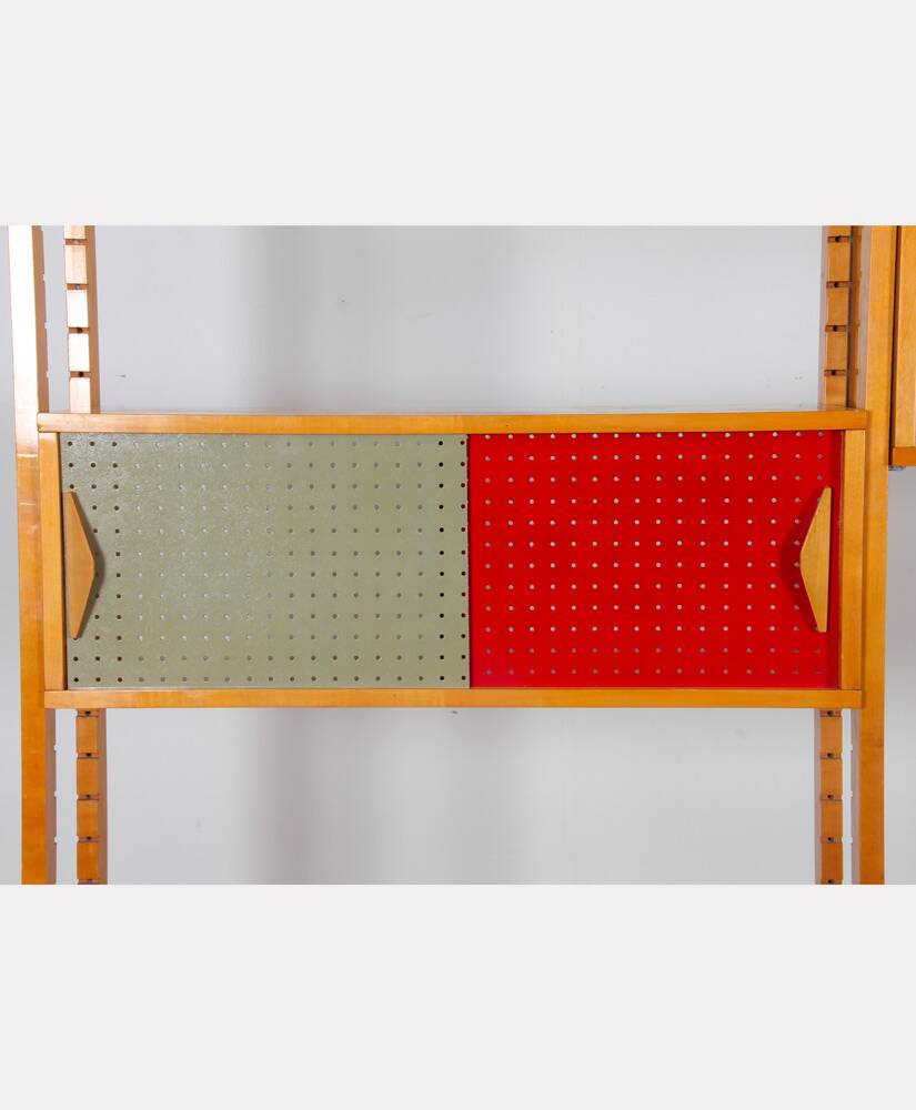 Vintage Czech design wall unit from the 1970s