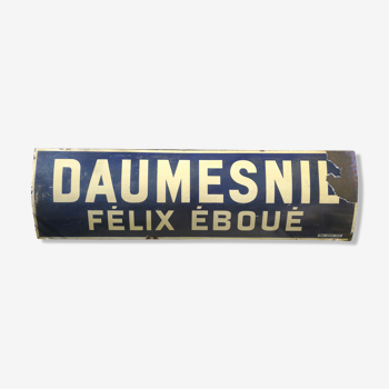 Former enamelled paris metro station plaque 1930