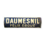 Ancienne plaque émaillée de station du métro parisien 1930