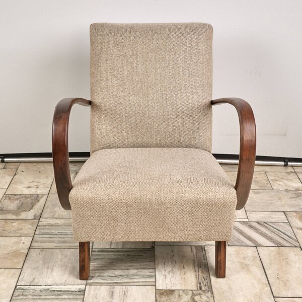 Fauteuil H 410 conçu par Jindrich Halabala, années 1940, Tchécoslovaquie