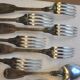 Ménagère en métal argenté 6 cuillères, 6 fourchettes