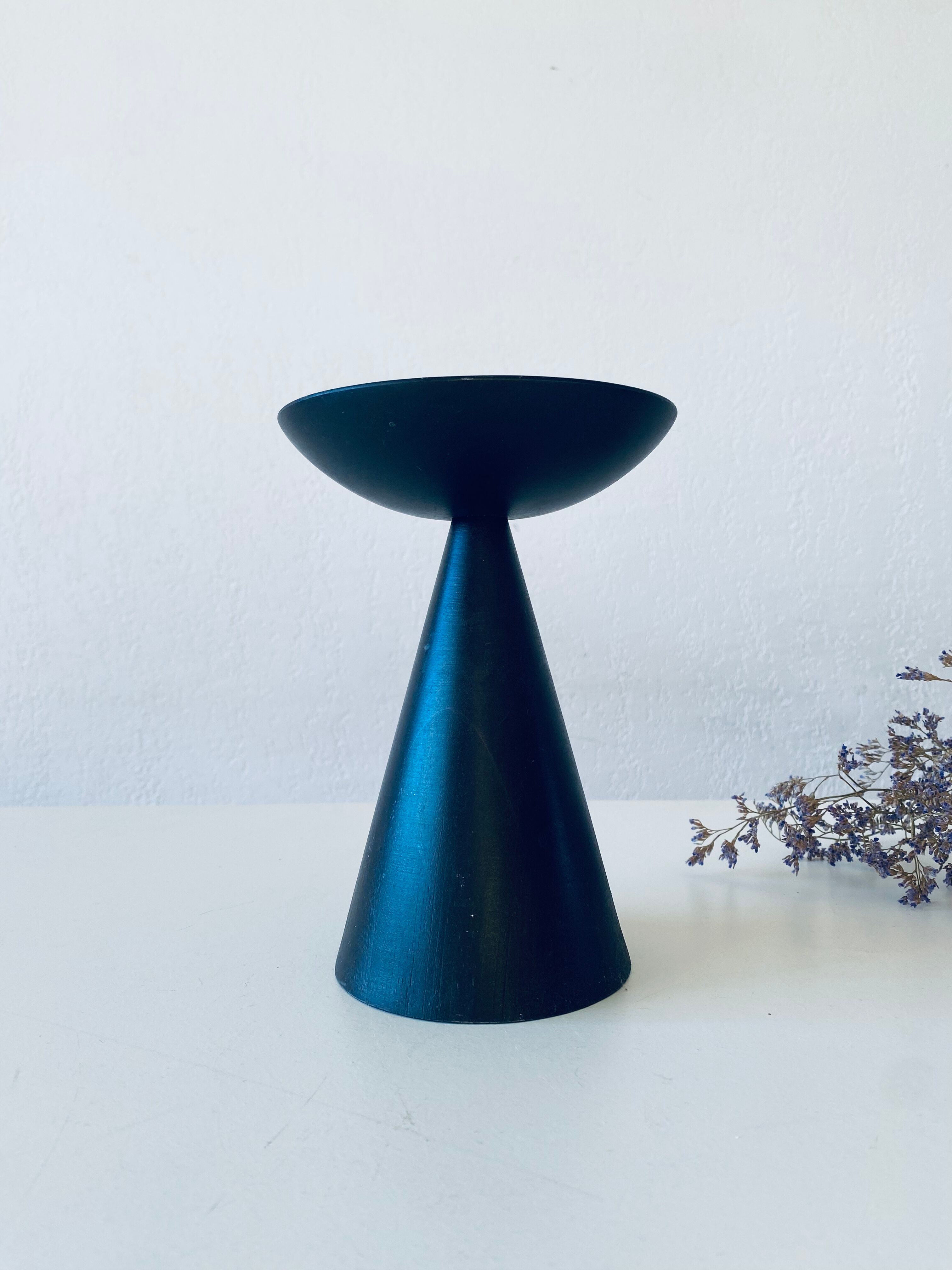 Scandinavian style wooden candle holder