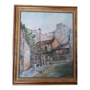 Huile sur toile représentant