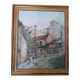 Oil on canvas depicting the Lapin Agile in Montmartre.
