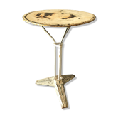 Guéridon de jardin, piétement fonte