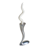 Postmodern aluminium candlestick