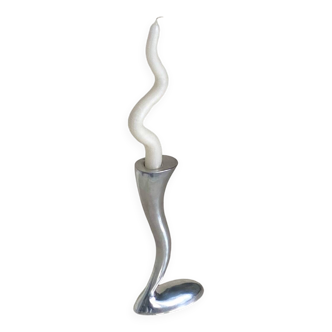 Postmodern aluminium candlestick