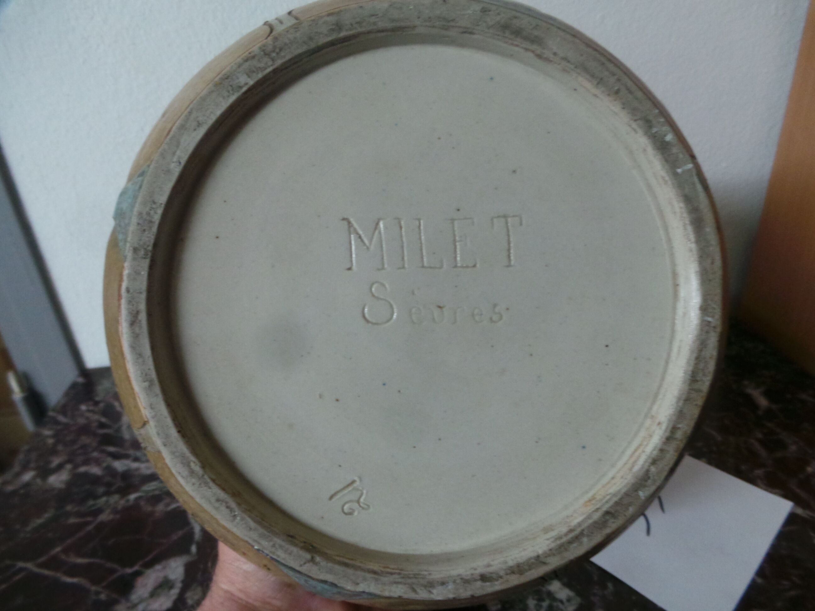 Sevres Paul Milet vase by E Granger art deco