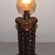 Pied de lampe en bois