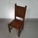 6 x Brutalist solid oak chairs mid century