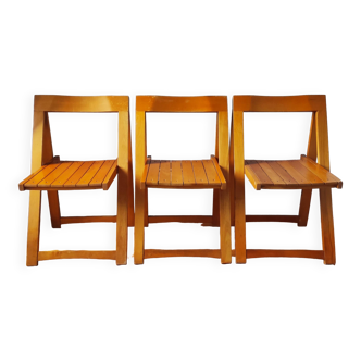 Vintage folding chairs Trieste Aldo Jacober