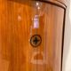 Biedermeier Corner Cabinet, Cherry Veneer, Ebony Inlay, South Germany circa 1820