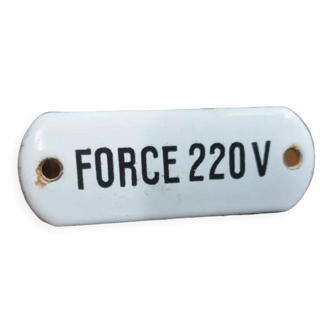 Force 220V enamelled plate