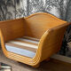 Maugrion armchair in rattan