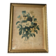 Lithographie encadrée bouquet de violettes PJ Redouté