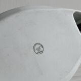 Avignon white porcelain dish in the shape of a goat.