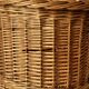 Panier à linge en osier vintage