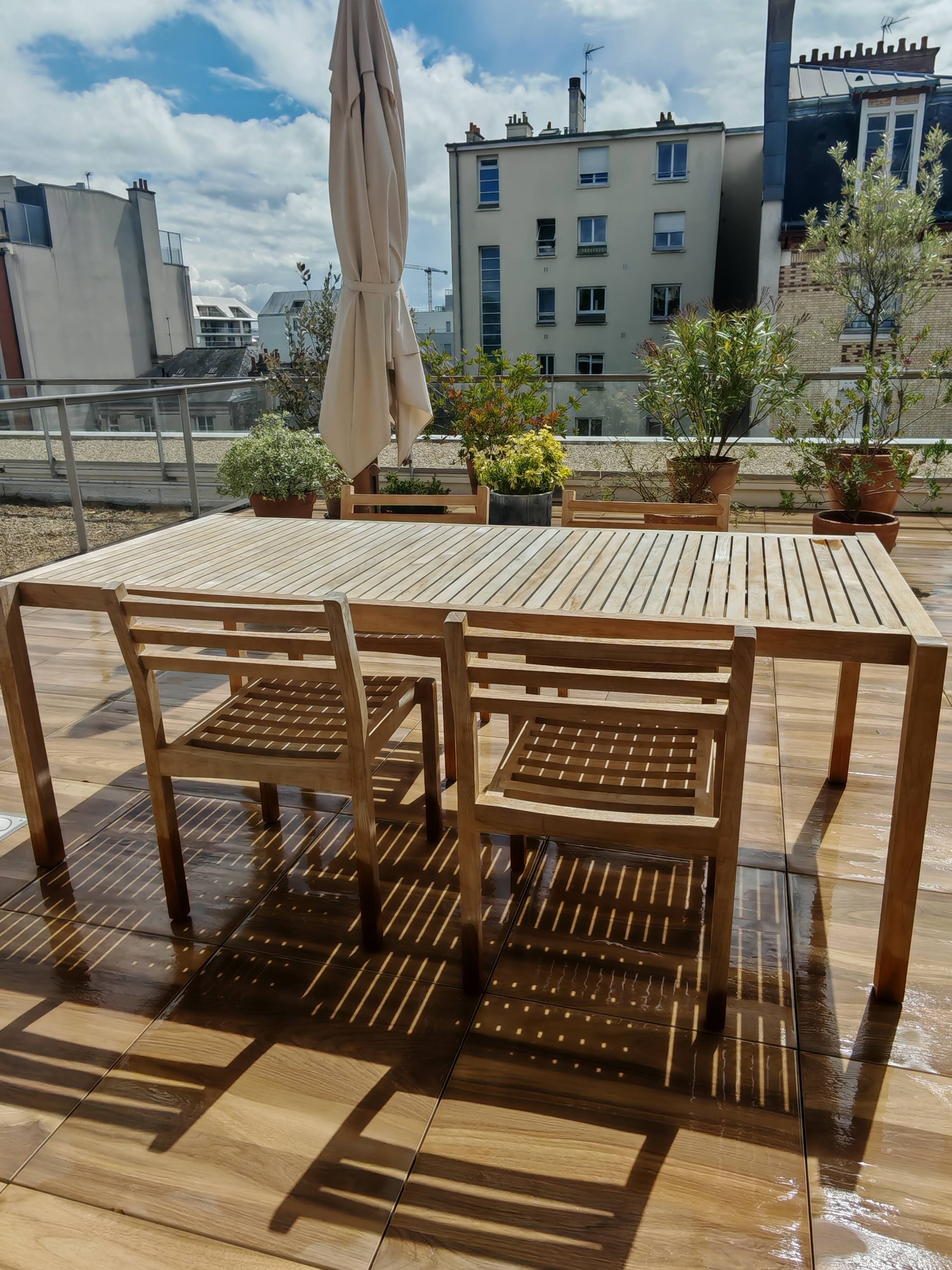 Ensemble table et chaises en teck Carl Hansen And Søn