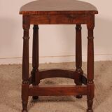 walnut side table in high period style