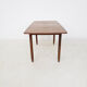 Mid-century teak extendable dining table, Netherlands 1950's