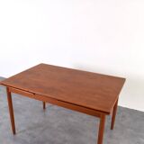 Mid-Century Danish Teak Extendable Dining Table, 1960s.