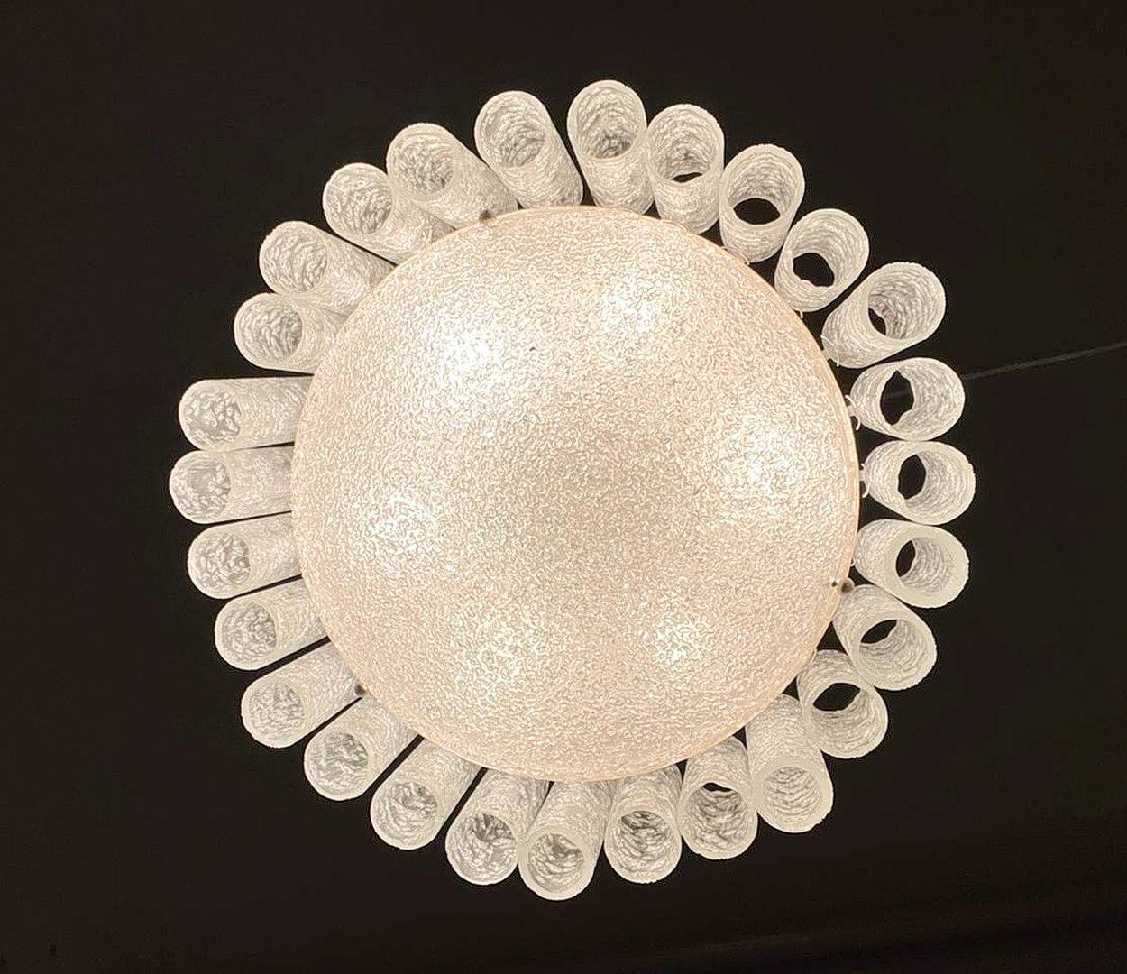 Mid-century ceiling lamp by Doria Leuchten, Germany, 1970s.