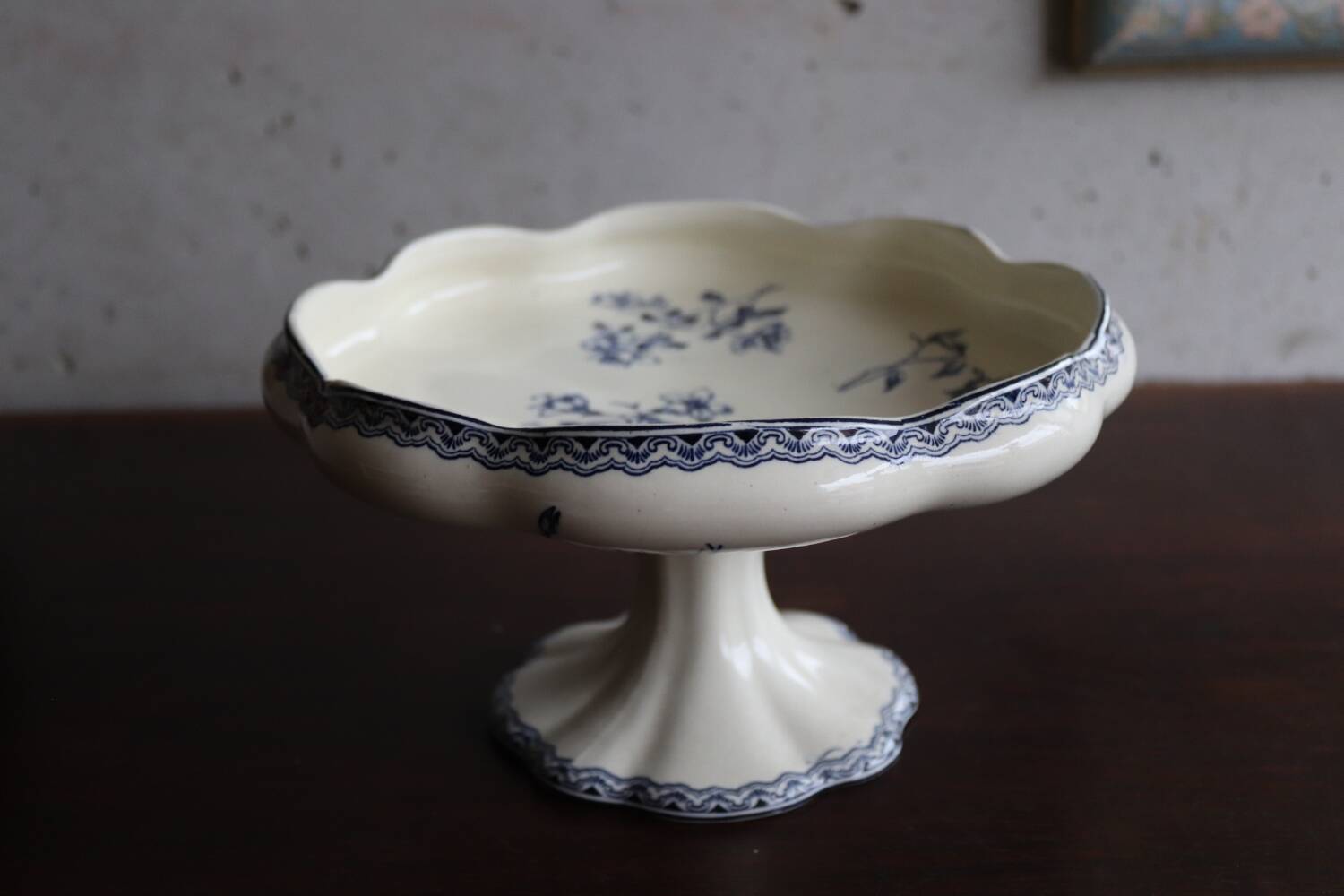 Iron earth compote bowl