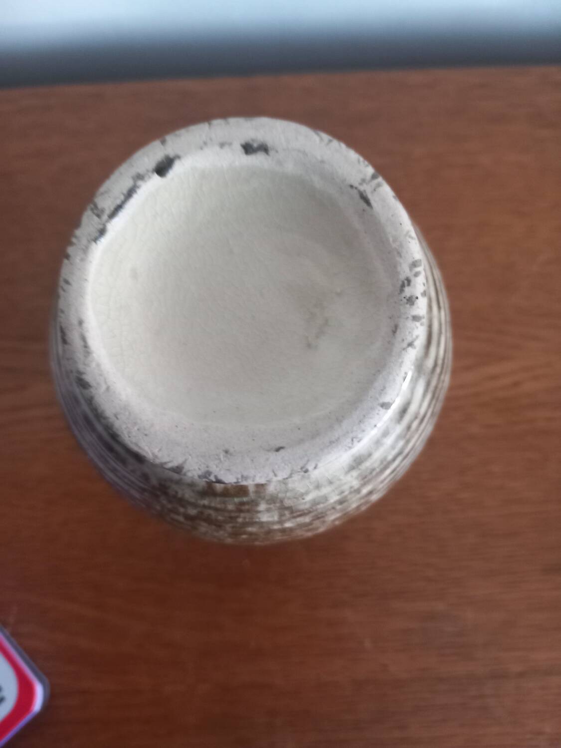 Vintage Artisanal Vase in Speckled Ceramic – Handmade (H 14cm)