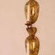 Pair of mid-century brass Swedish sconces