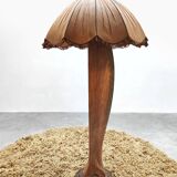 Midcentury Art-Deco wooden airplane propeller floor lamp