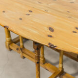 Scandinavian pine gateleg table 1970s