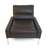 Fauteuil en cuir Wilkhahn Série 800 par Hans Peter Piel