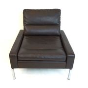Fauteuil en cuir Wilkhahn Série 800 par Hans Peter Piel