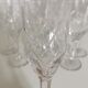 Service of 8 glass of Bohemian crystal wine