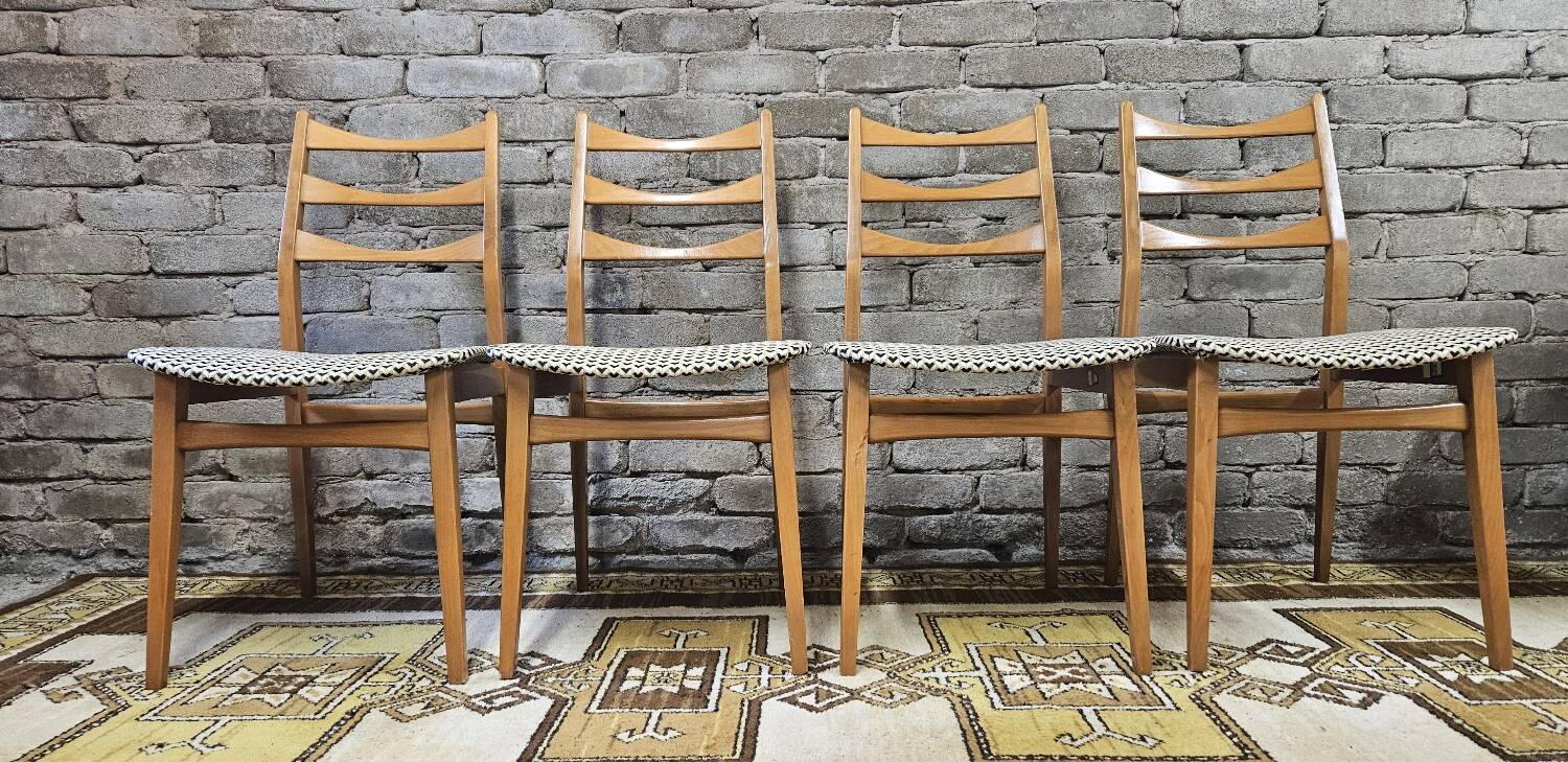 Set de 4 chaises scandinaves par Bähre Mignon Möbel 1960