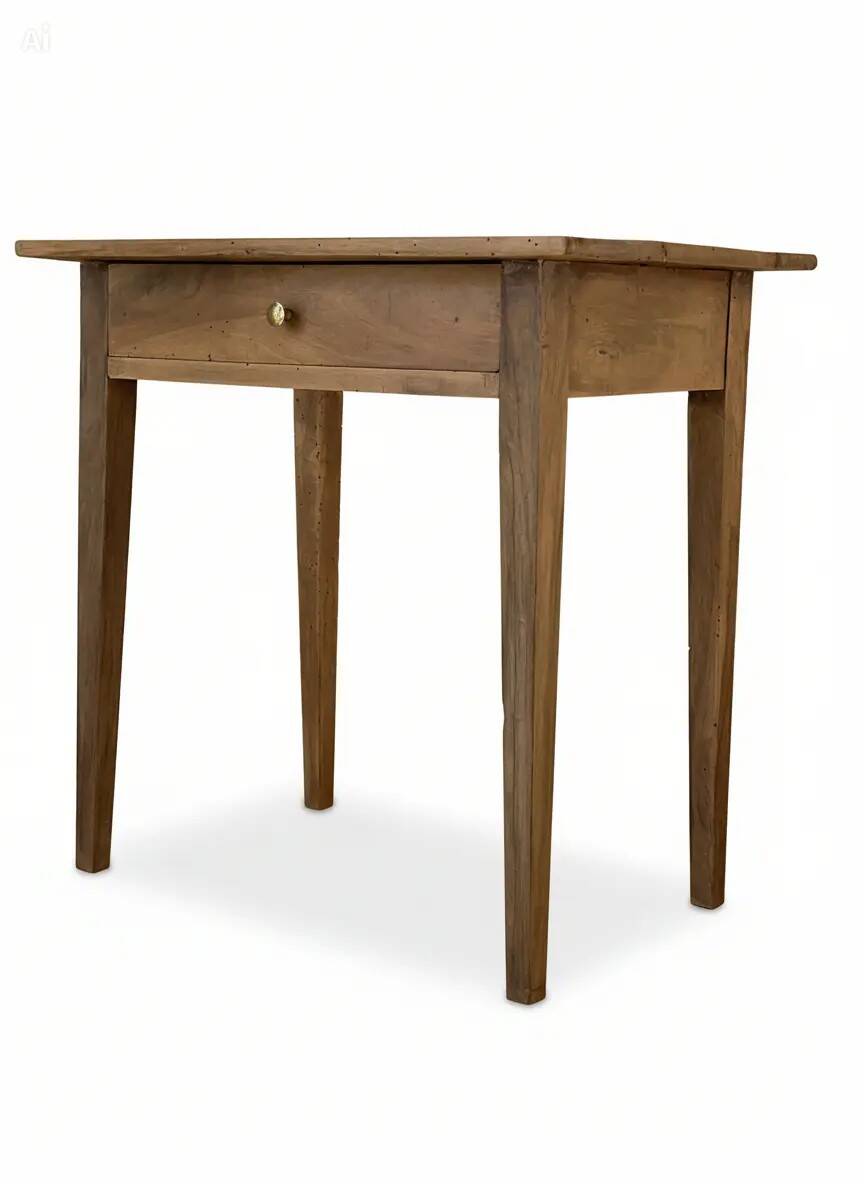 Small rustic walnut table/desk – 19th century