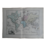 Old terrestrial planisphere - 1893