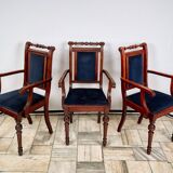 Set of 7 Eclectic Style Chairs FAMEG Radomsko, 1970s/80s