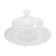 Cheese or dessert bell with glass tray