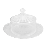 Cheese or dessert bell with glass tray